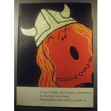 1959 The New York Times Advertisement - art by Tomi Ungerer - to put it boldly