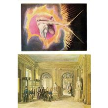 Entrance Hall of Old British Museum George Scharf Victorian London 1845 Painting