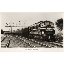 The Royal Wessex Train Valentines Old Real Photo Postcard