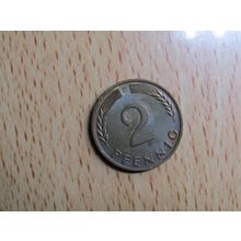 1963d 2 Pfennig Germany Coin