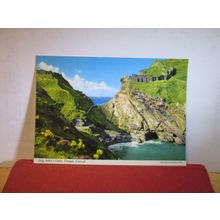 KING ARTHUR'S CASTLE, TINTAGEL , CORNWALL unused postcard by John Hinde 1984 =