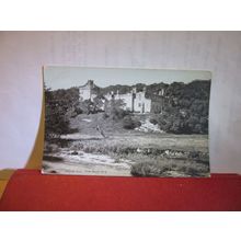 from river Wye, HADDON HALL, Derbyshire unused antique postcard =