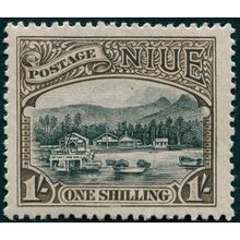 Niue 1920 1s black & sepia SG43 unused