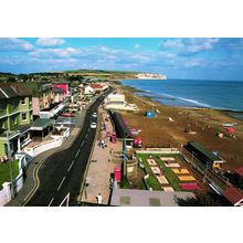Postcard Eastern Esplanade and Culver Cliff, Sandown, Isle of Wight. Unposted