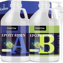 Epoxy Resin 2 Gallon - Crystal Clear Epoxy Resin Kit - Self-Leveling, High-Gloss