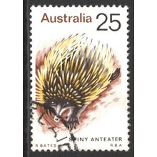 AUSTRALIA 1974: NATIVE ANIMAL DEFINITIVES - 25c ECHIDNA USED (G5)