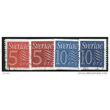 1957 Michel 429a+b/430a+b - #3 fine used (o)