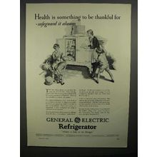 1928 General Electric Refrigerator Ad - Be Thankful