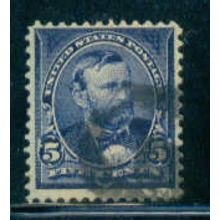Used 281 5c Ulysses S. Grant Just Clears M04965