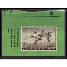 Used RW12 $1 Shoveller Ducks in Flight Barely Clears K1898