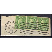 Used 632 1c Benjamin Franklin (3) Average Pocono Manor, Pa. 152 E1868