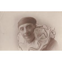 Circus Clown Antique Portrait Postcard