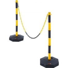 Adjustable Traffic Delineator Post Cones, 2 Pack, Traffic Safety Delineator ...