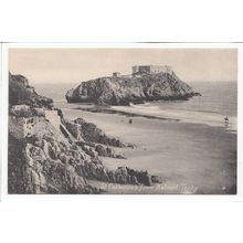 St Catherine's from Belmont Tenby Postcard Local Publisher John MacLaren