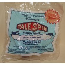 1990 McDonalds Disney's Tale Spin Molly's Biplane Mint in Package