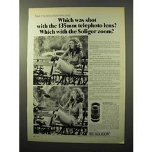 1972 Soligor 55-135mm T4 Auto-Soligor Zoom Lens Ad