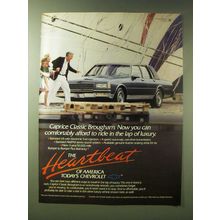1989 Chevy Caprice Classic Brougham Car Ad - Lap of luxury