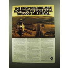 1989 BMW R100RS Motorcycle Ad - Has 300,000-Mile Rival