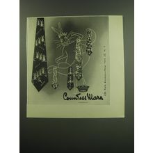 1949 Countess Mara Ties Advertisement - Rabbits