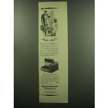 1949 Abercrombie & Fitch Colonel & Little Colonel Luggage Ad - Yes, Sir!