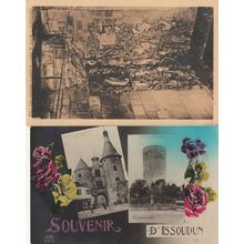 Issoudin Issoundun French 2x Old Postcard s