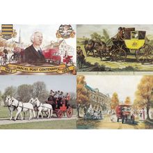 Royal Mail Horse Norwich Union Greys 4x Transport Postcard s