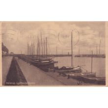 Hellerup Harbour Copenhagen Denmark Boats WW1 1918 Old Postcard