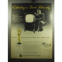 1957 RCA Television Ad - Celebrating a great partnership