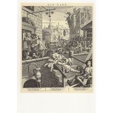 William Hogarth Gin Lane Tate Gallery Painting Postcard