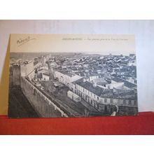 VIEW FROM TOWER, AIGUES-MORTES, GARD, FRANCE unused antique postcard date 1908 =