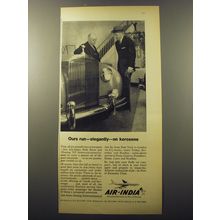 1960 Air-India Airlines Advertisement - Ours run - elegantly - on kerosene