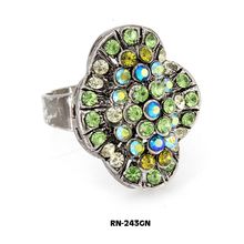 Austrian Crystal Ring - Green Color - RN-243GN