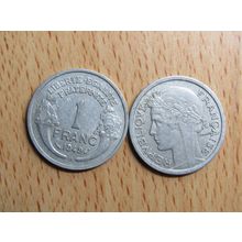 France Republic 1949B 1 Franc Coin