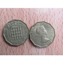 GB 1964 Elizabeth II Brass Threepence 3d Coin