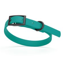 Dog Pet Waterproof Collar - W1/2" x L9"-12" - Blue Aqua
