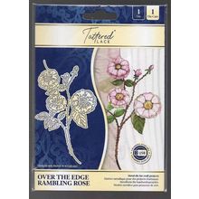 Tattered Lace. Over The Edge Rambling Rose Die Set. Die Cutting Cardmaking Craft