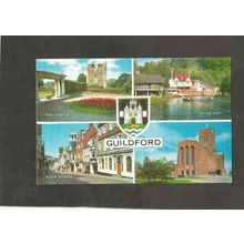 Postcard Surrey Guildford Multiview