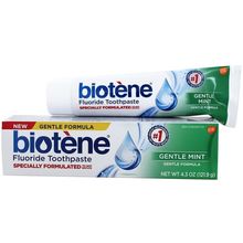 NEW! (1) Biotene Gentle Formula Mint Fluoride Toothpaste 4.3oz BB 8/2025