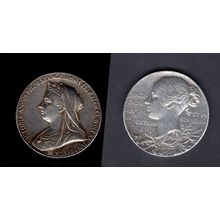 Great Britain. Victoria. Jubilee 1837-1897 silver medallion. dy19094