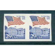 2609 29c U.S. Flag Over White House Imperf Fine MNH Pair W0592