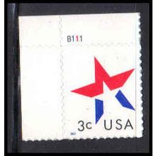 3613 3c Star Fine MNH P#S UR B111 W2688