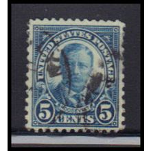 Used 637 5c Theodore Roosevelt Fine KA7221