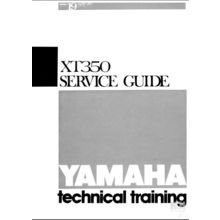 YAMAHA XT350 SERVICE GUIDE MOTORCYCLE 28 PAGES IN ENGLISH