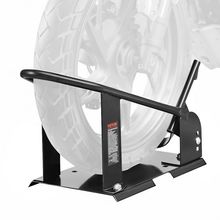 Motorcycle Wheel Chock, 1800 lbs Capacity Wheel Cradle Holder, Heavy-duty St...