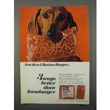1966 Ken-L Ration Burger Ad - 3 Ways Better