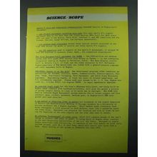 1969 Hughes Aircraft Ad - Apollo 8 Voice Communications