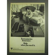1974 Transamerica Insurance Ad - Help When You Need It