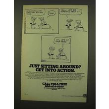 1975 ACTION Volunteers Ad - Just Sitting Around?