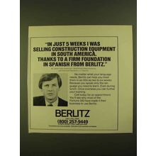 1979 Berlitz Language School Ad - In Just 5 Weeks
