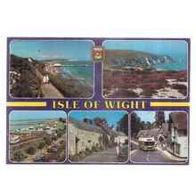 THE ISLE OF WIGHT multiview, .. used postcard by w.j.nigh 1984 postmark /